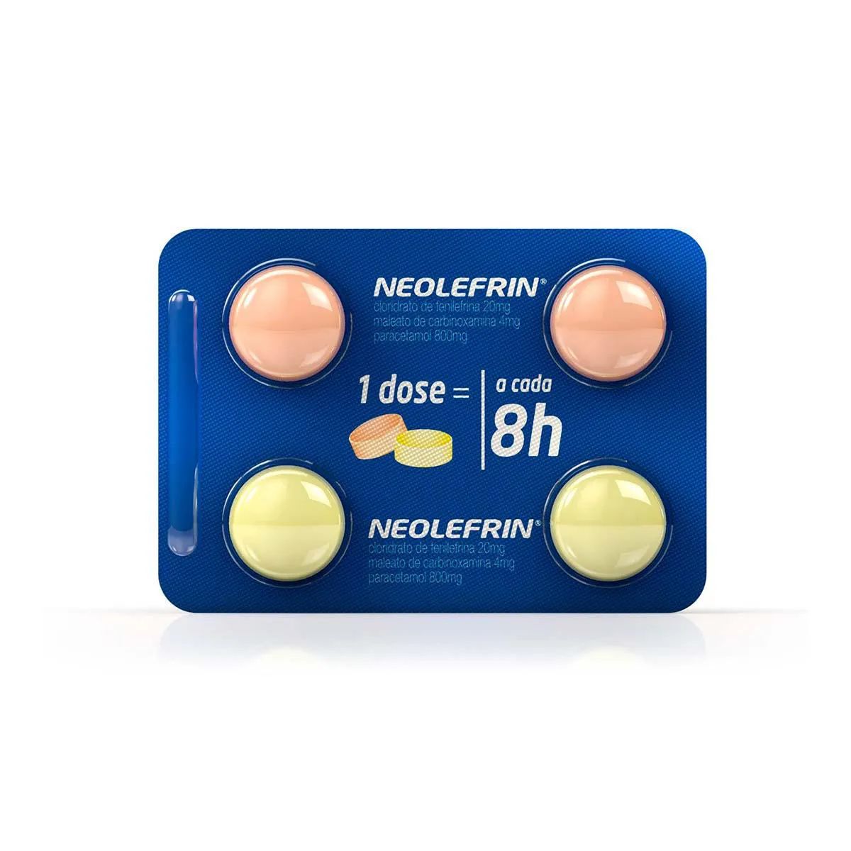 NEOLEFRIN CARTELA COM 4 COMPRIMIDOS