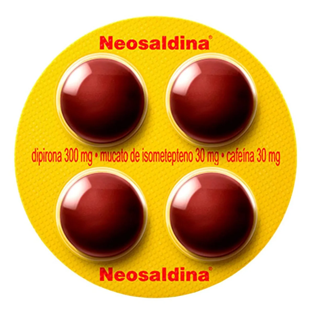 NEOSALDINA CARTELA COM 4 COMPRIMIDOS