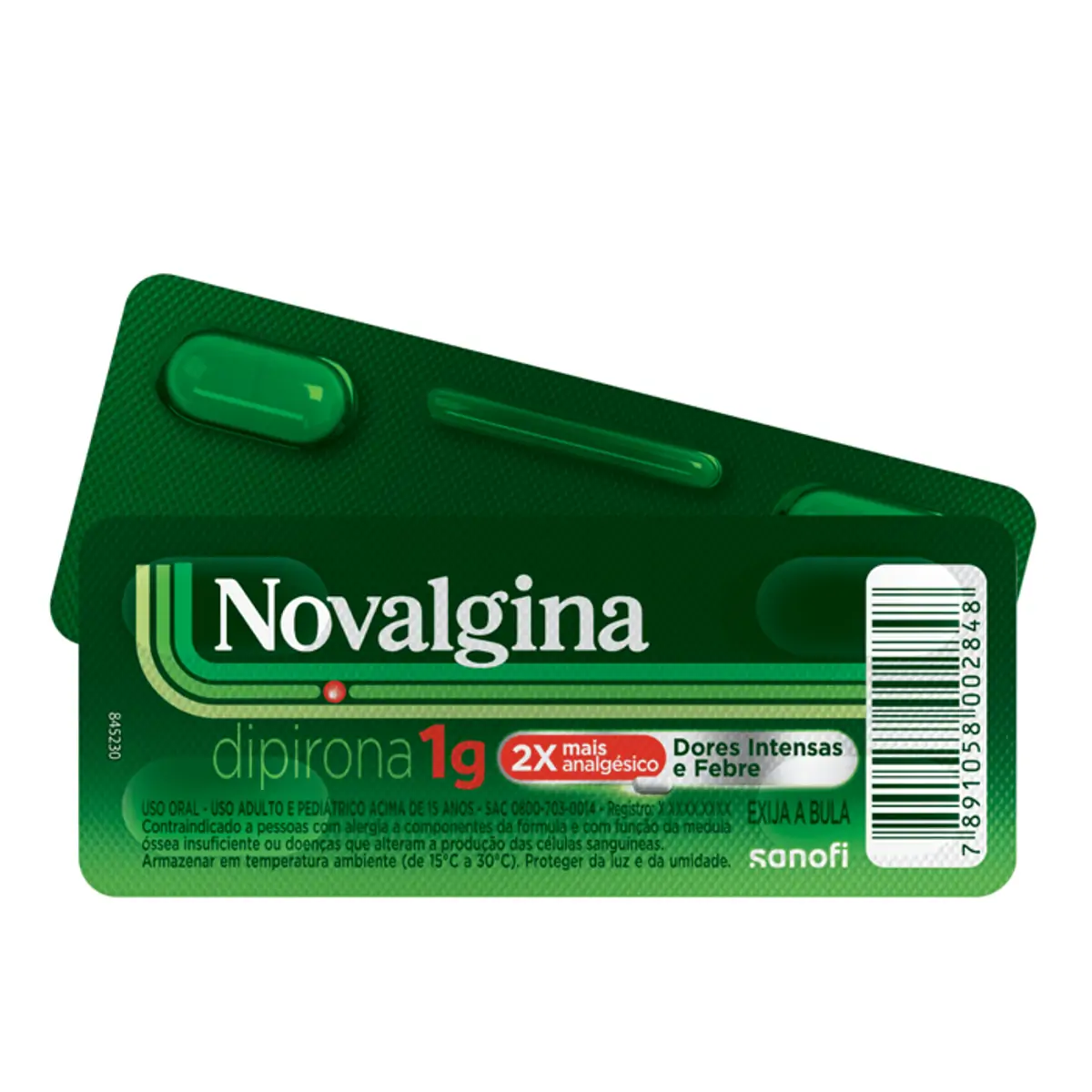 Thumbnail de NOVALGINA 1G CAIXA COM 100 COMPRIMIDOS