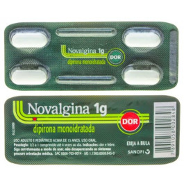 NOVALGINA 1G CAIXA COM 100 COMPRIMIDOS