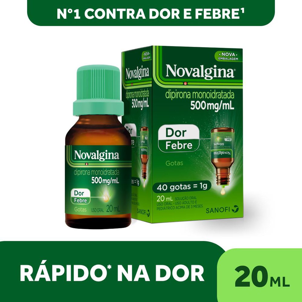 Thumbnail de NOVALGINA 500MG/ML SOLUCAO ORAL GOTAS 20ML