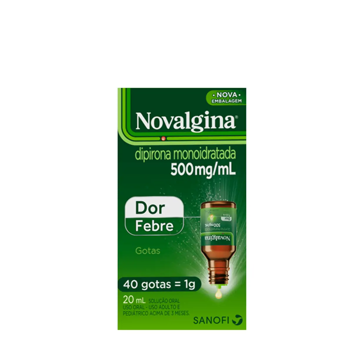 NOVALGINA 500MG/ML SOLUCAO ORAL GOTAS 20ML