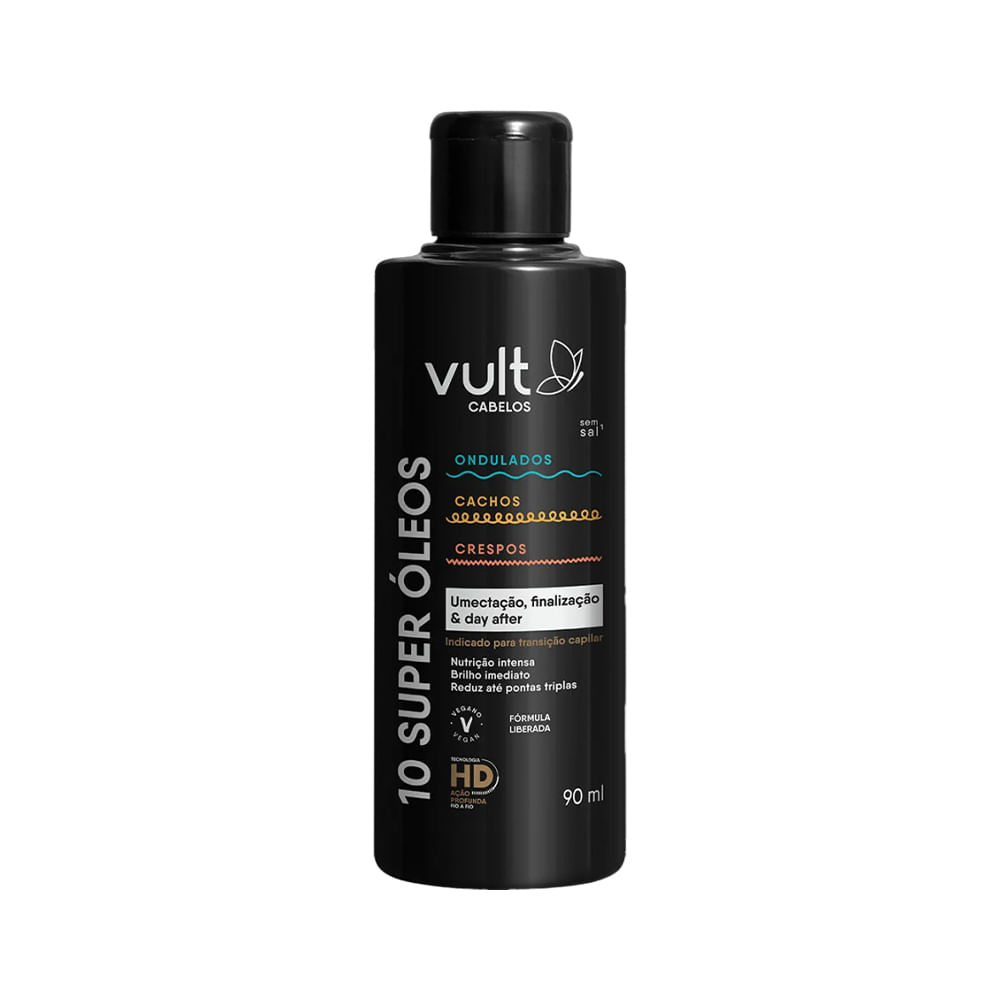 OLEO CAPILAR VULT HAIR ONDULADOS CACHOS E CRESPOS 90ML