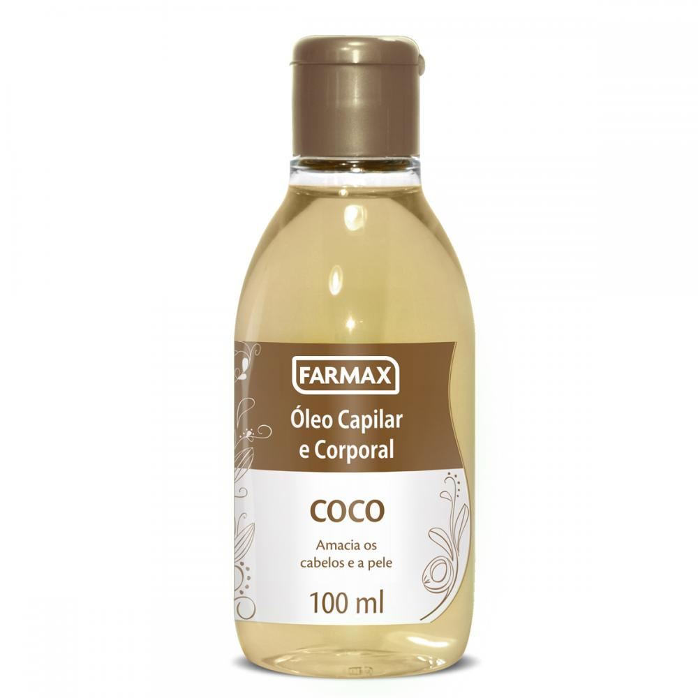 OLEO CORPORAL E CAPILAR FARMAX COCO 100ML