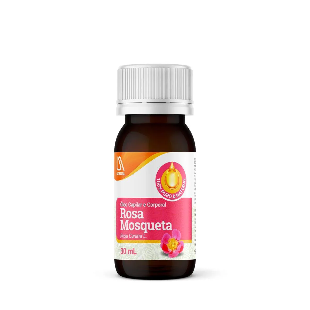 OLEO DE ROSA MOSQUETA CORPORAL 100% 30ML