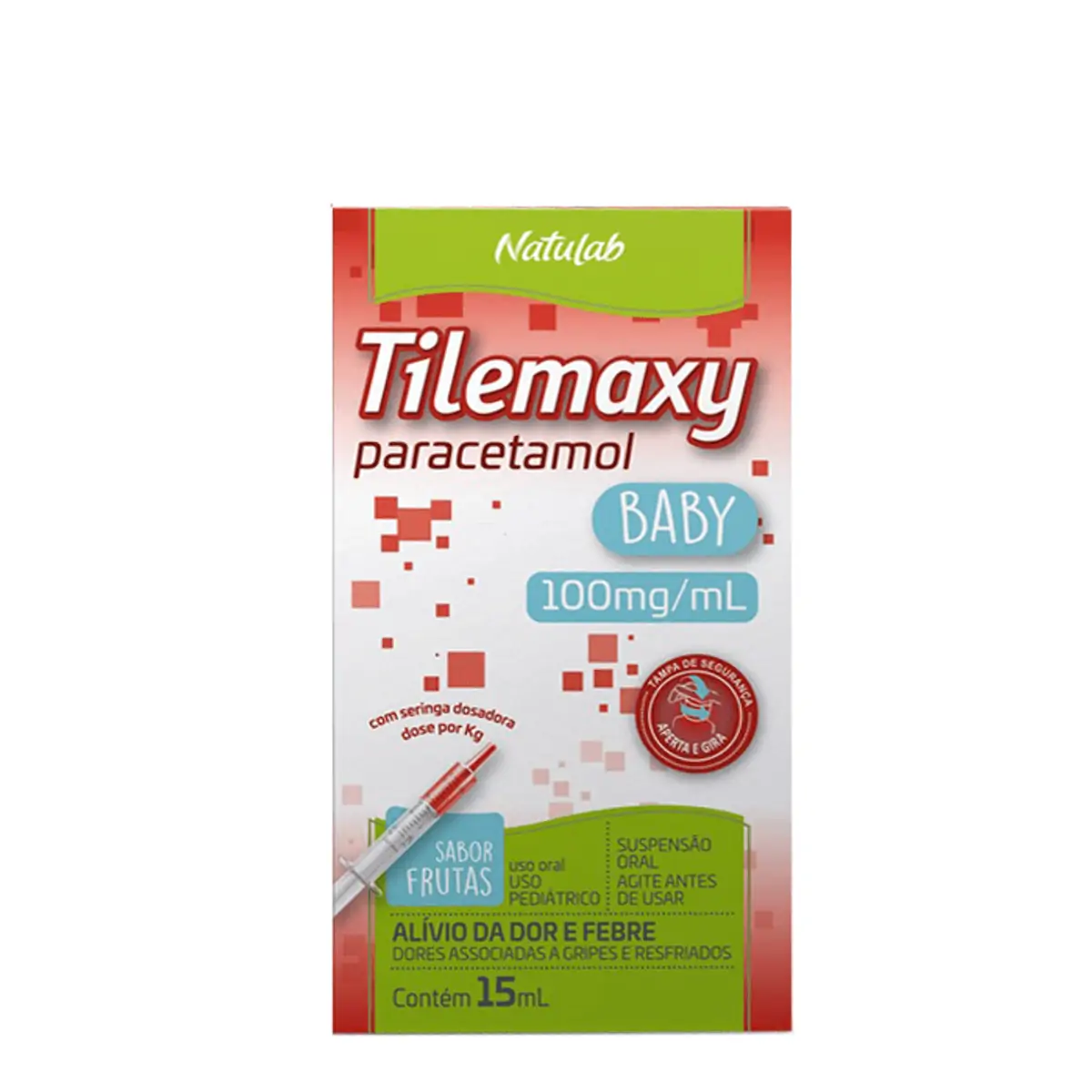 PARACETAMOL TYLEMAX BABY 100MG/ML SUSPENSAO GOTAS FRASCO COM 15ML