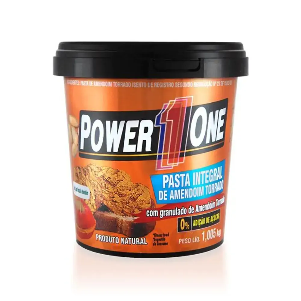 PASTA DE AMENDOIM POWER ONE CROCANTE 1,005KG