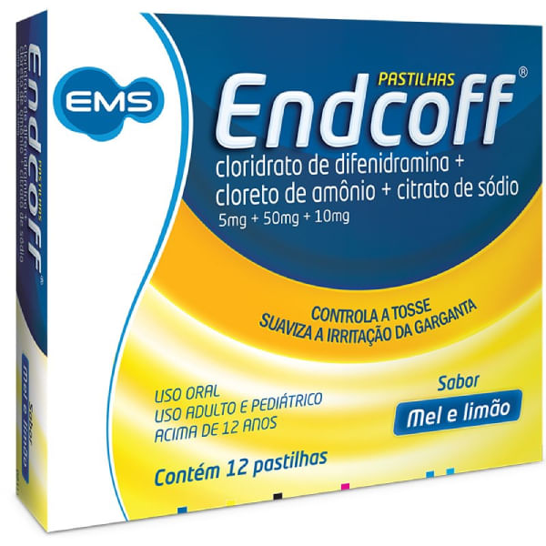 PASTILHA ENDCOFF SABOR MEL E LIMAO