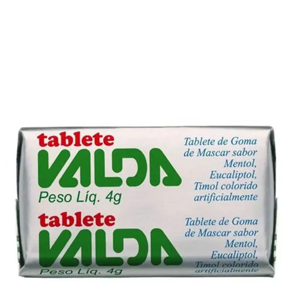 PASTILHA VALDA COM 100 UNIDADES