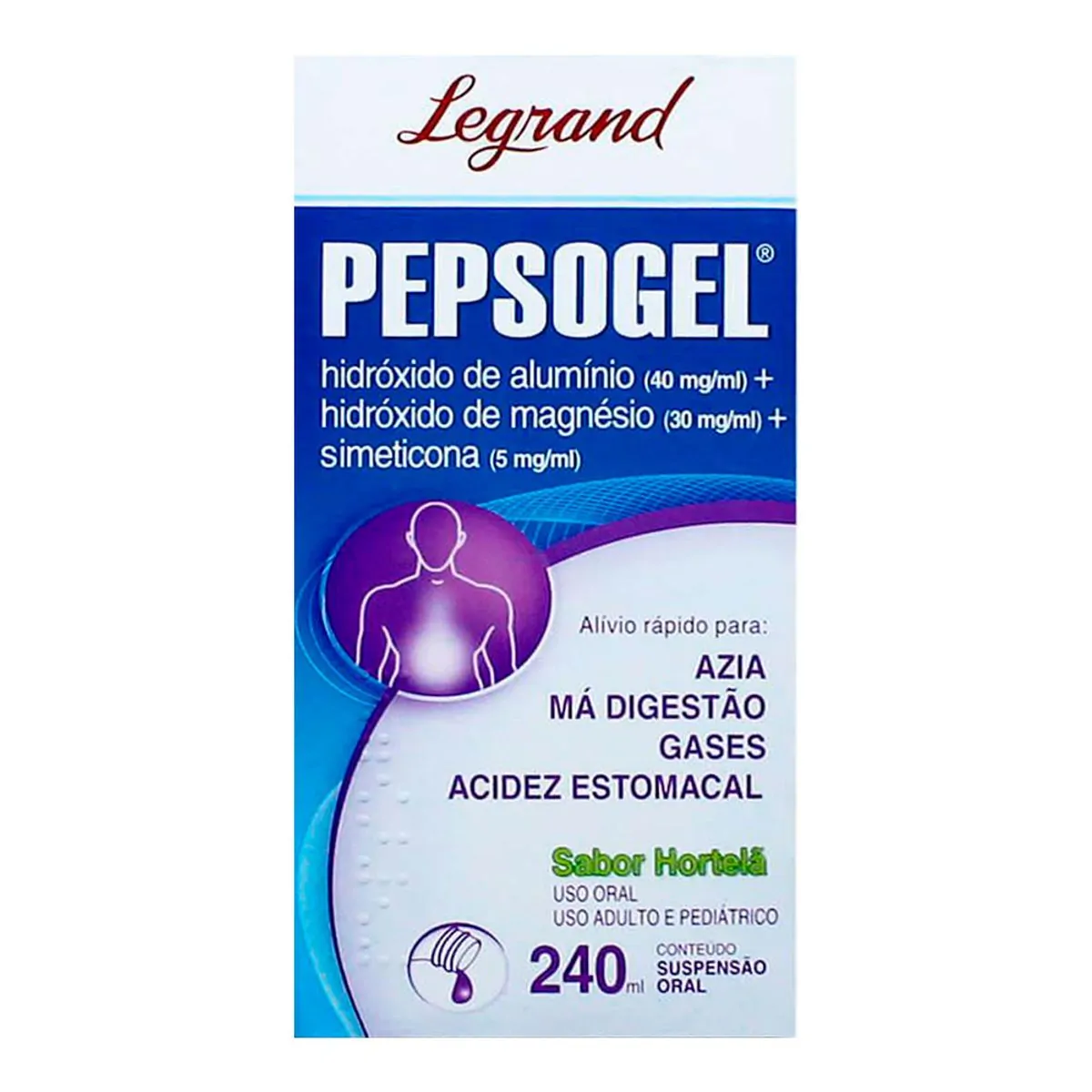 PEPSOGEL SUSPENSAO FRASCO COM 240ML