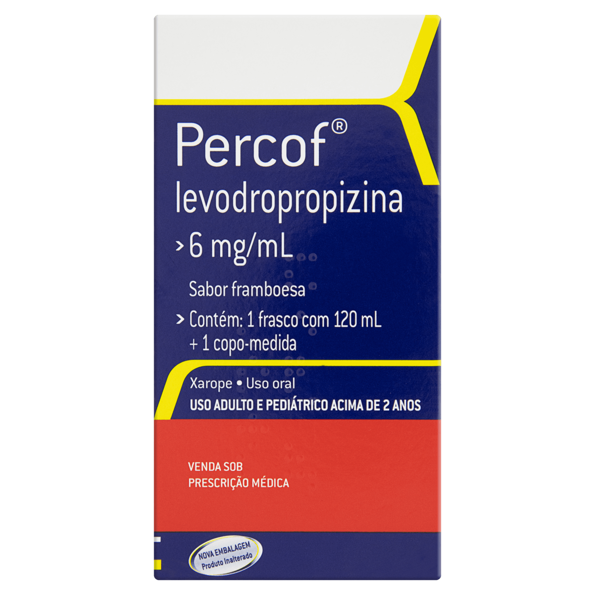 Thumbnail de PERCOF 6MG/ML XAROPE FRASCO COM 120ML E COPO MEDIDA