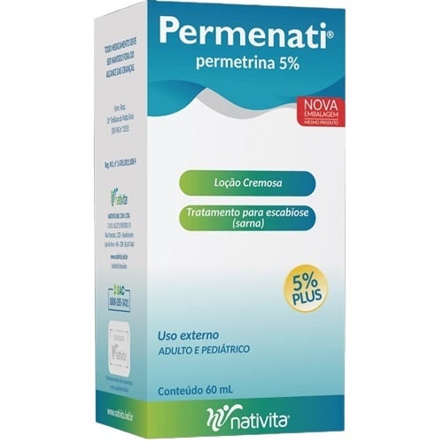 PERMENATI 50MG/ML LOCAO CREMOSA FRASCO COM 60ML