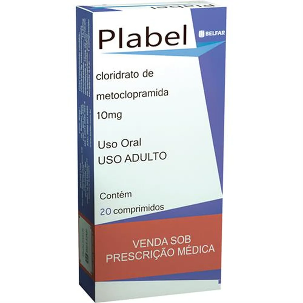 PLABEL 10MG BELFAR CAIXA COM 20 COMPRIMIDOS