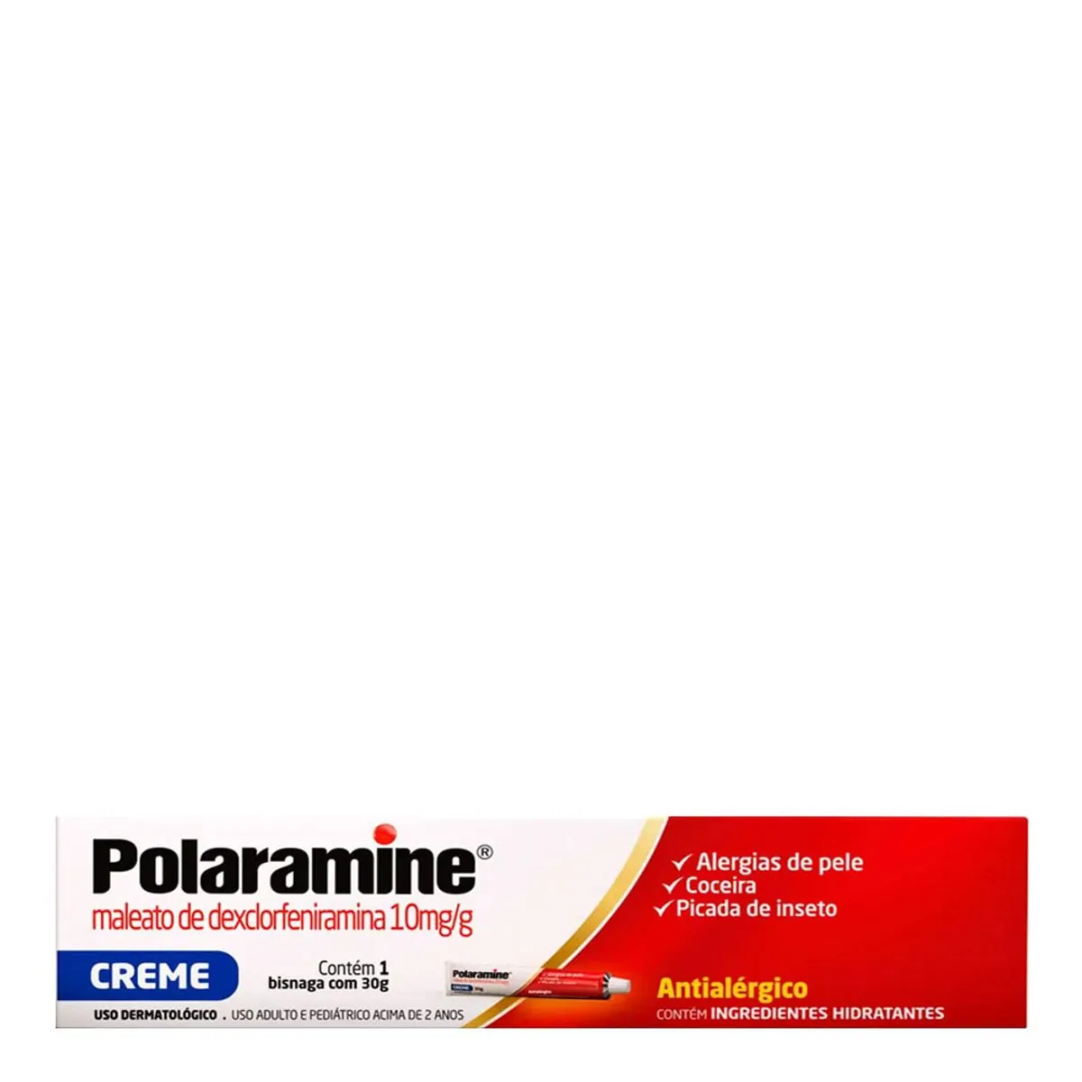POLARAMINE 10MG CREME DERMATOLOGICO BISNAGA COM 30G