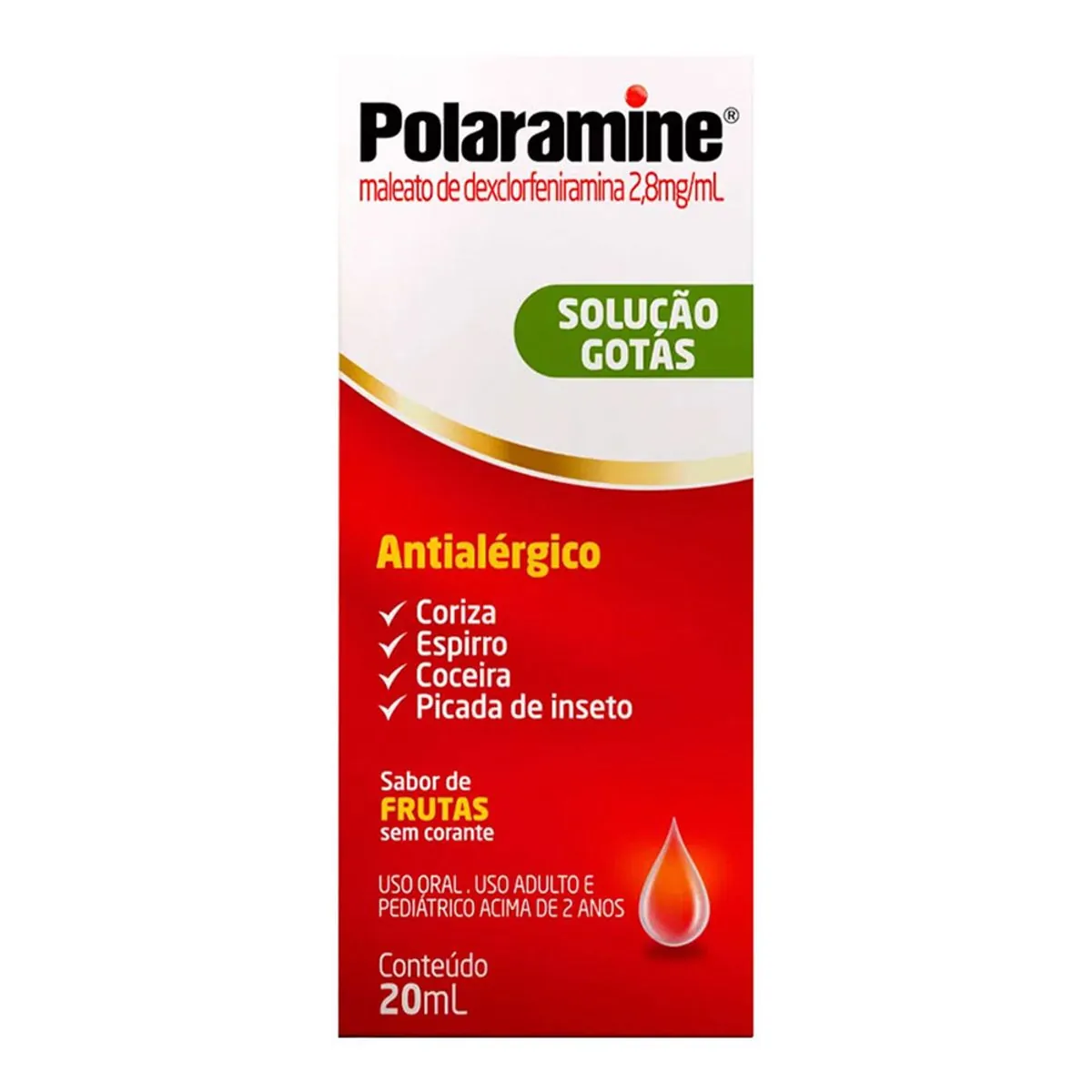 POLARAMINE 2,8MG SOLUCAO ORAL FRASCO COM 20ML