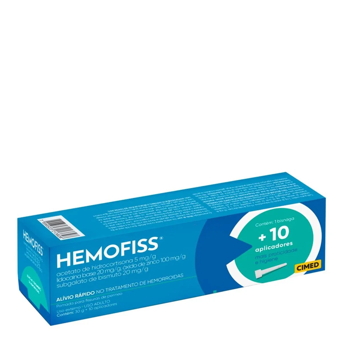 POMADA KURAMED HEMOFISS BISNAGA COM 30G E 10 APLICADORES