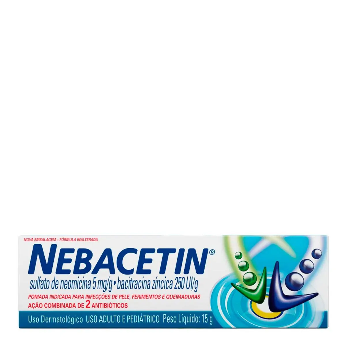 POMADA NEBACETIN BISNAGA COM 15G