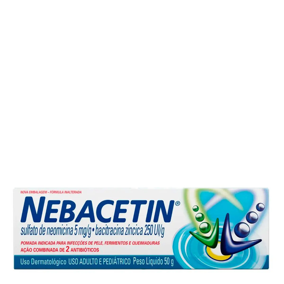 POMADA NEBACETIN BISNAGA COM 50G