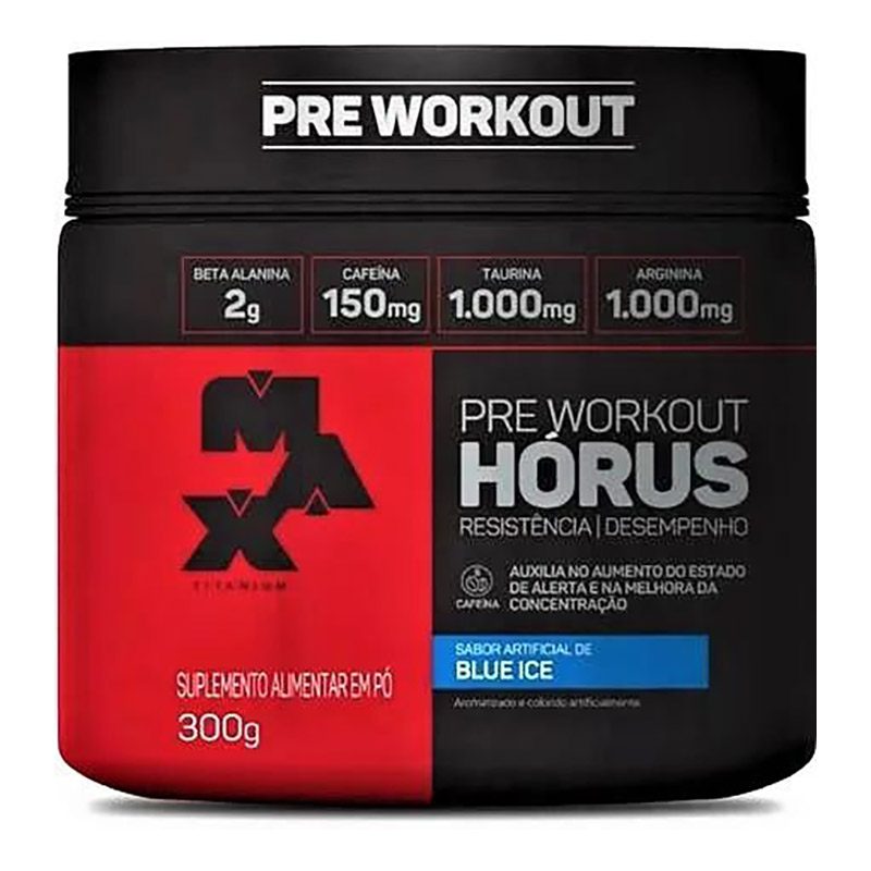 PRE-TREINO HORUS MAX TITANIUM SABOR BLUE ICE 150G