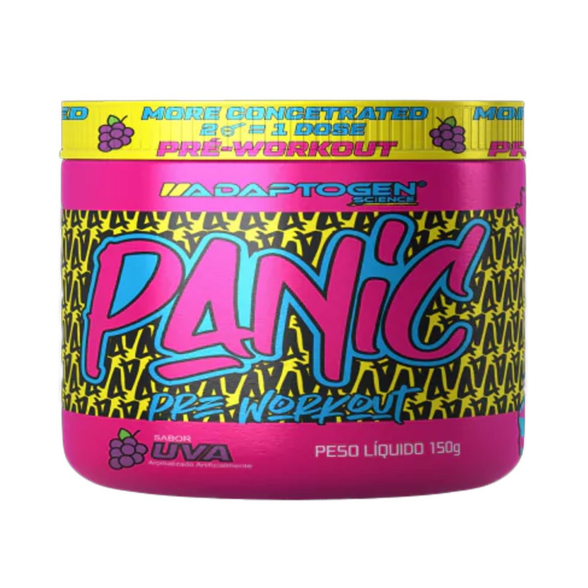 PRE-TREINO PANIC ADAPTOGEN SCIENCE SABOR UVA 150G