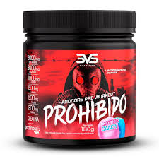 PRE-TREINO PROHIBIDO 3VS SABOR COTTON CANDY 180G