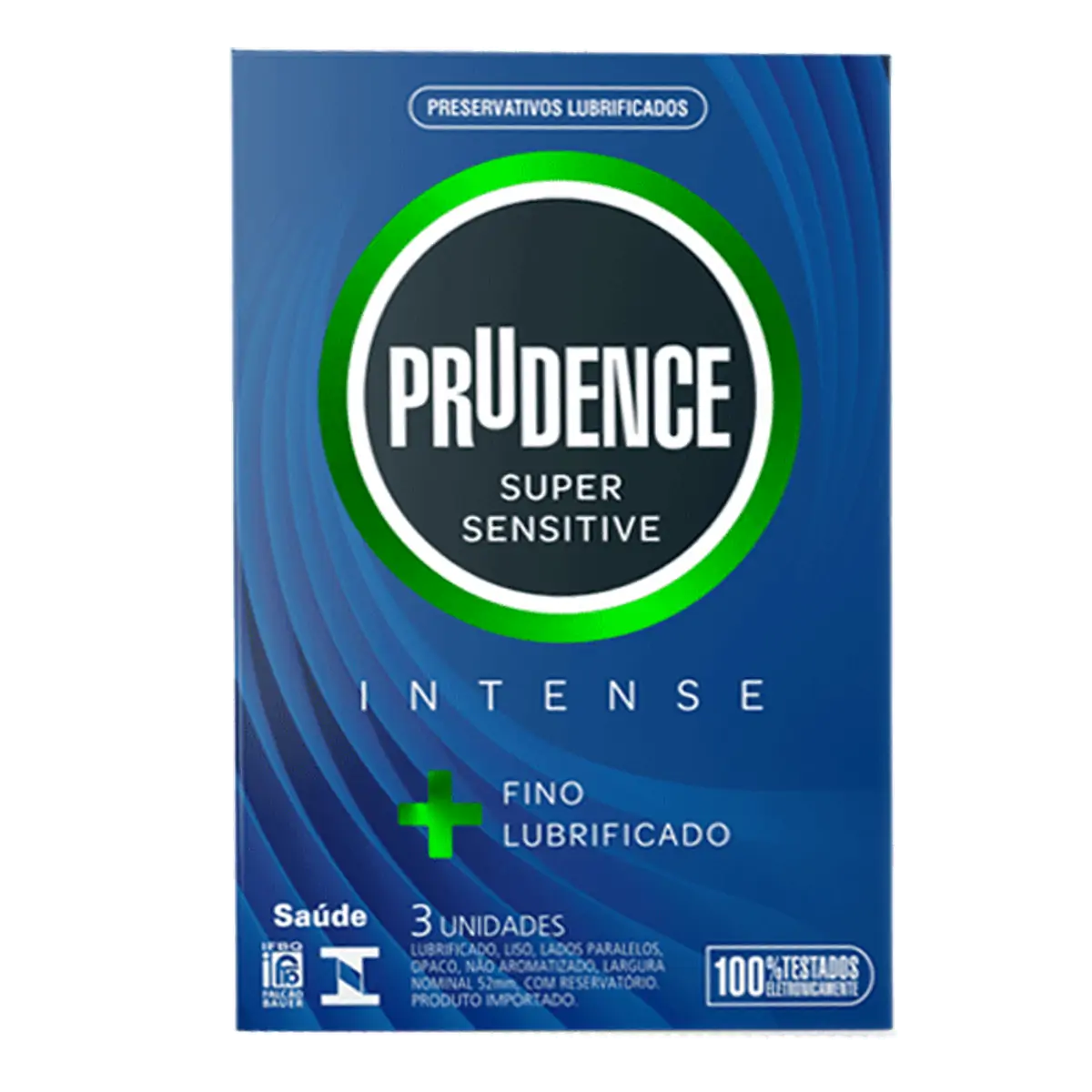 PRESERVATIVO PRUDENCE SUPER SENSITIVE INTENSE COM 3 UNIDADES