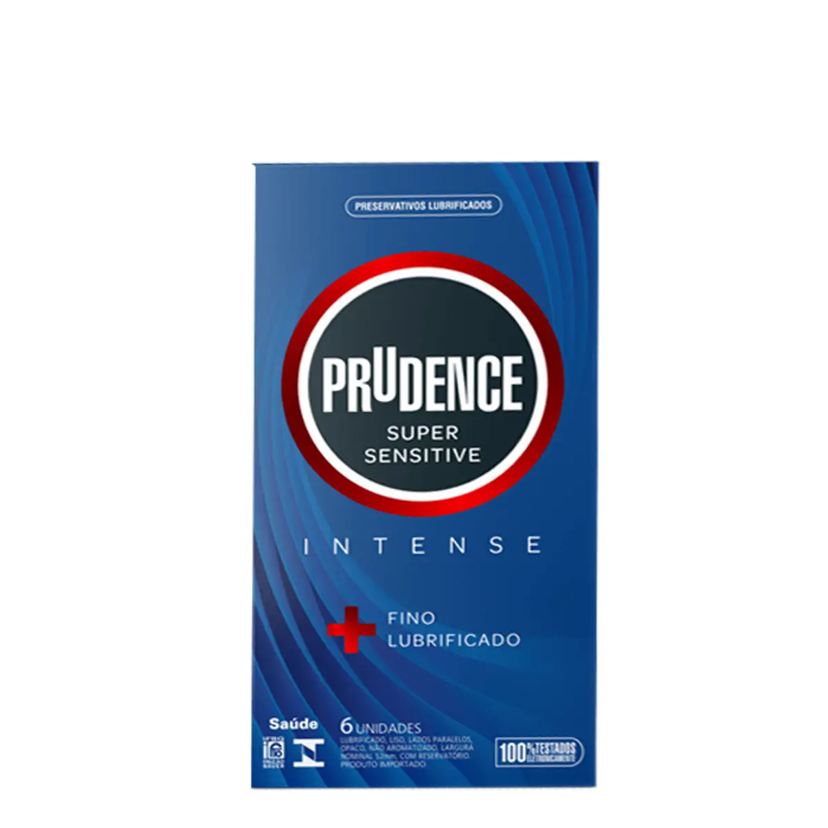 PRESERVATIVO PRUDENCE SUPER SENSITIVE INTENSE COM 6 UNIDADES
