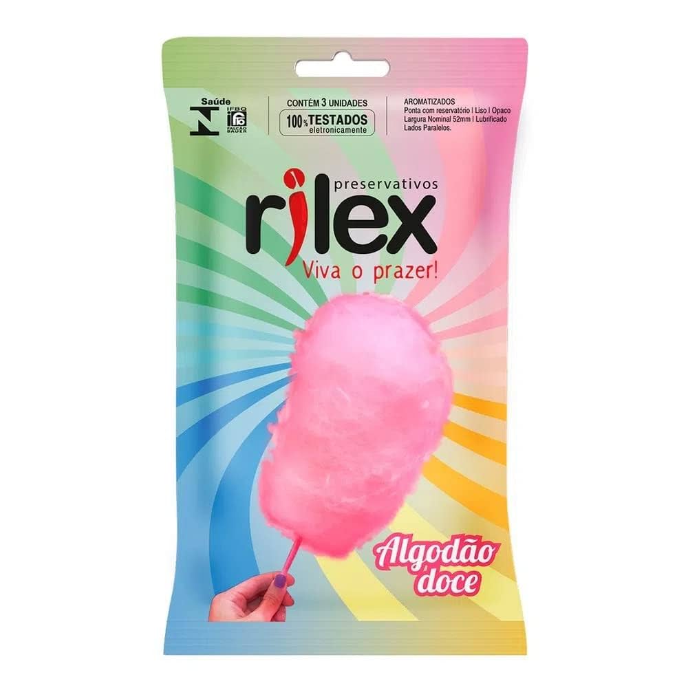 PRESERVATIVO RILEX ALGODAO DOCE COM 3 UNIDADES