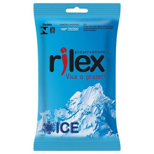 PRESERVATIVO RILEX ICE COM 3 UNIDADES