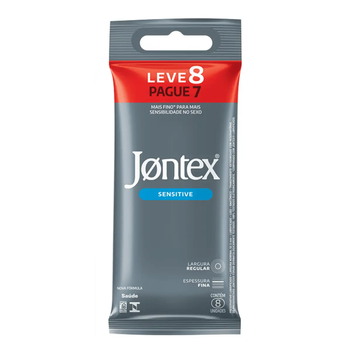 PRESERVATIVO SENSITIVE JONTEX LEVE 8 PAGUE 7