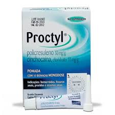 PROCTYL POMADA 10 BISNAGAS DE 3G COM 10 APLICADORES