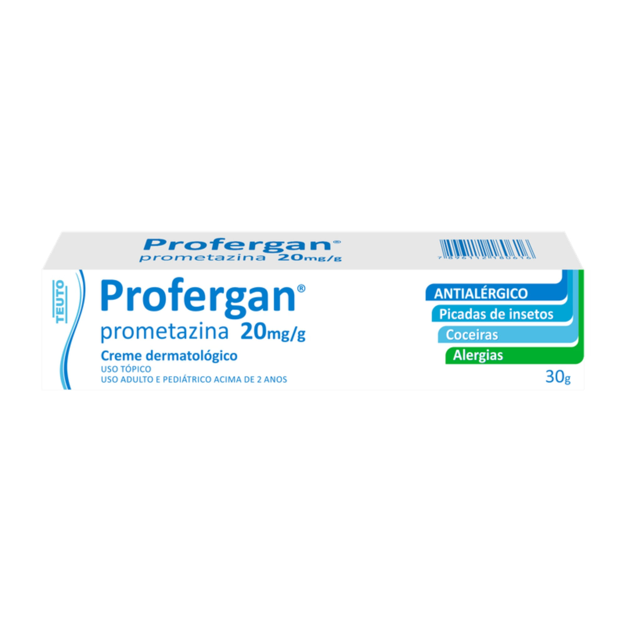 PROFERGAN 20MG/G TEUTO CREME DERMATOLOGICO BISNAGA COM 30G
