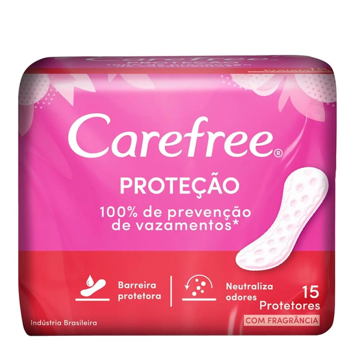 PROTETOR DIARIO CAREFREE PROTECAO COM PERFUME COM 15 UNIDADES