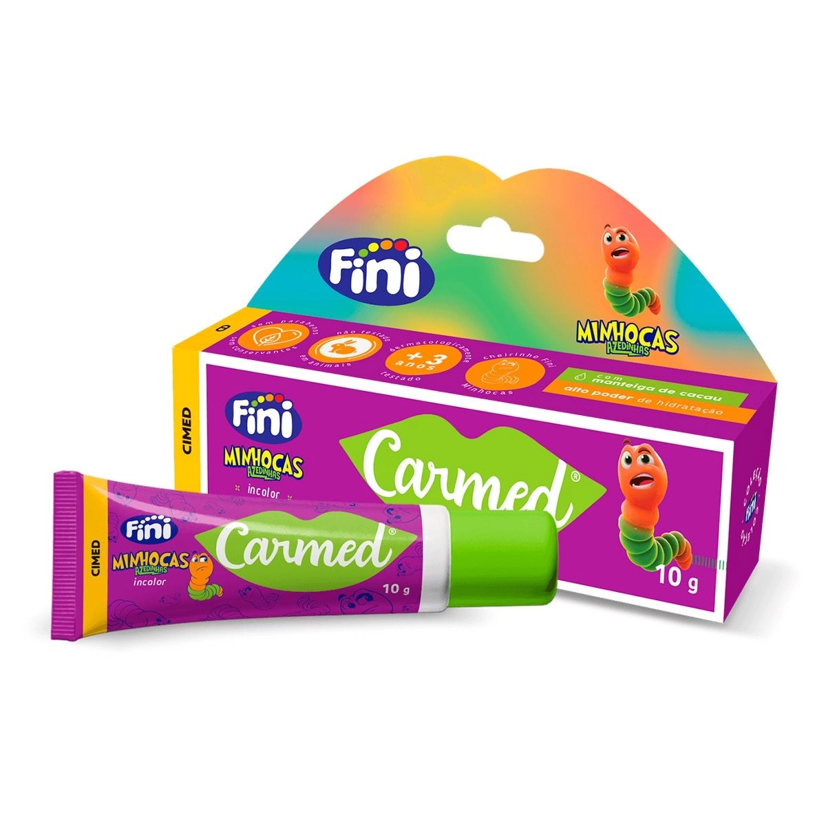 PROTETOR LABIAL CARMED FINI MINHOCAS 10G CIMED