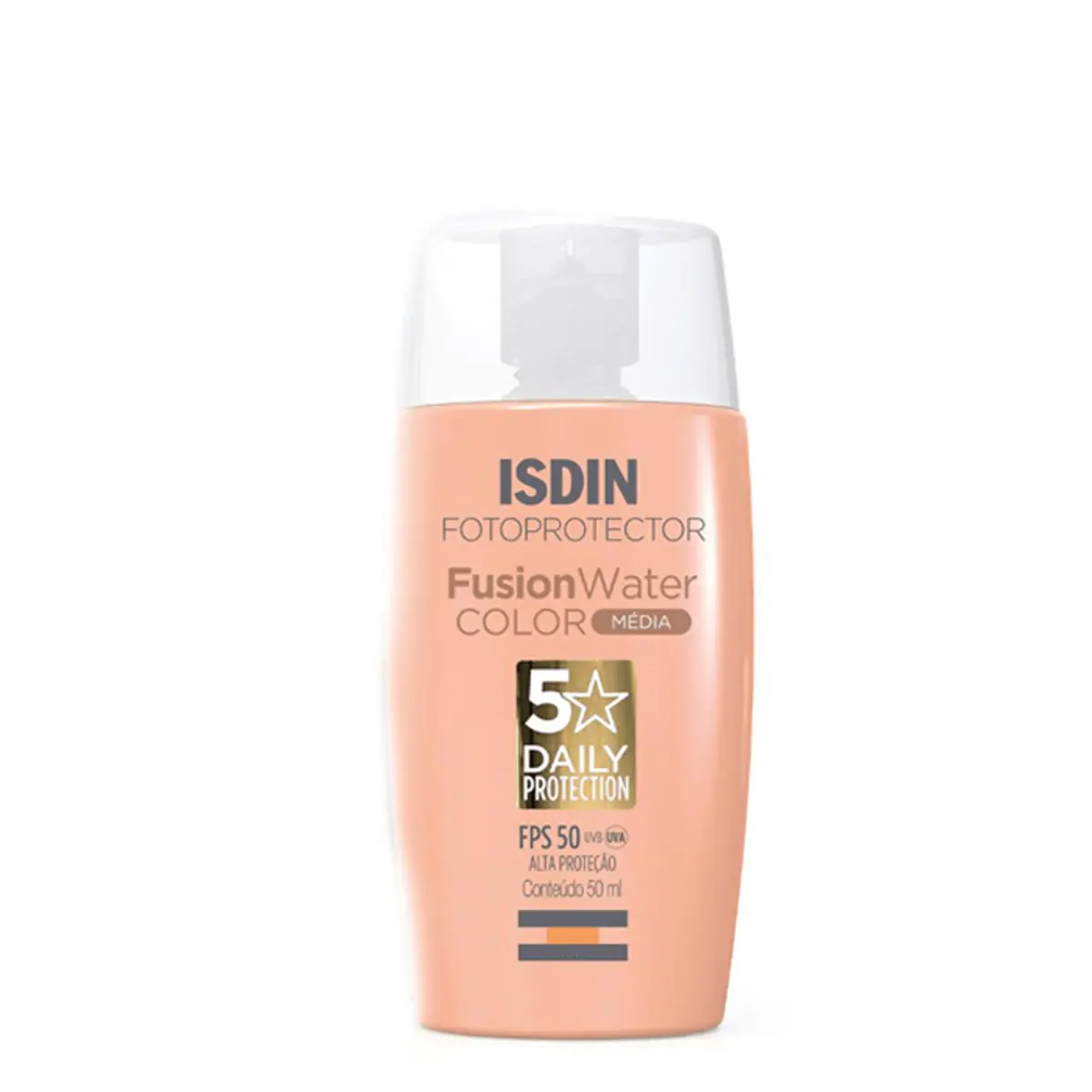 PROTETOR SOLAR FACIAL COM COR MEDIA FPS50 50ML