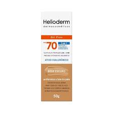 PROTETOR SOLAR FACIAL HELIODERM FPS70 COR BEGE ESCURO 50G