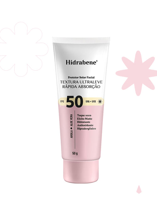 PROTETOR SOLAR FACIAL HIDRABENE FPS50 50G