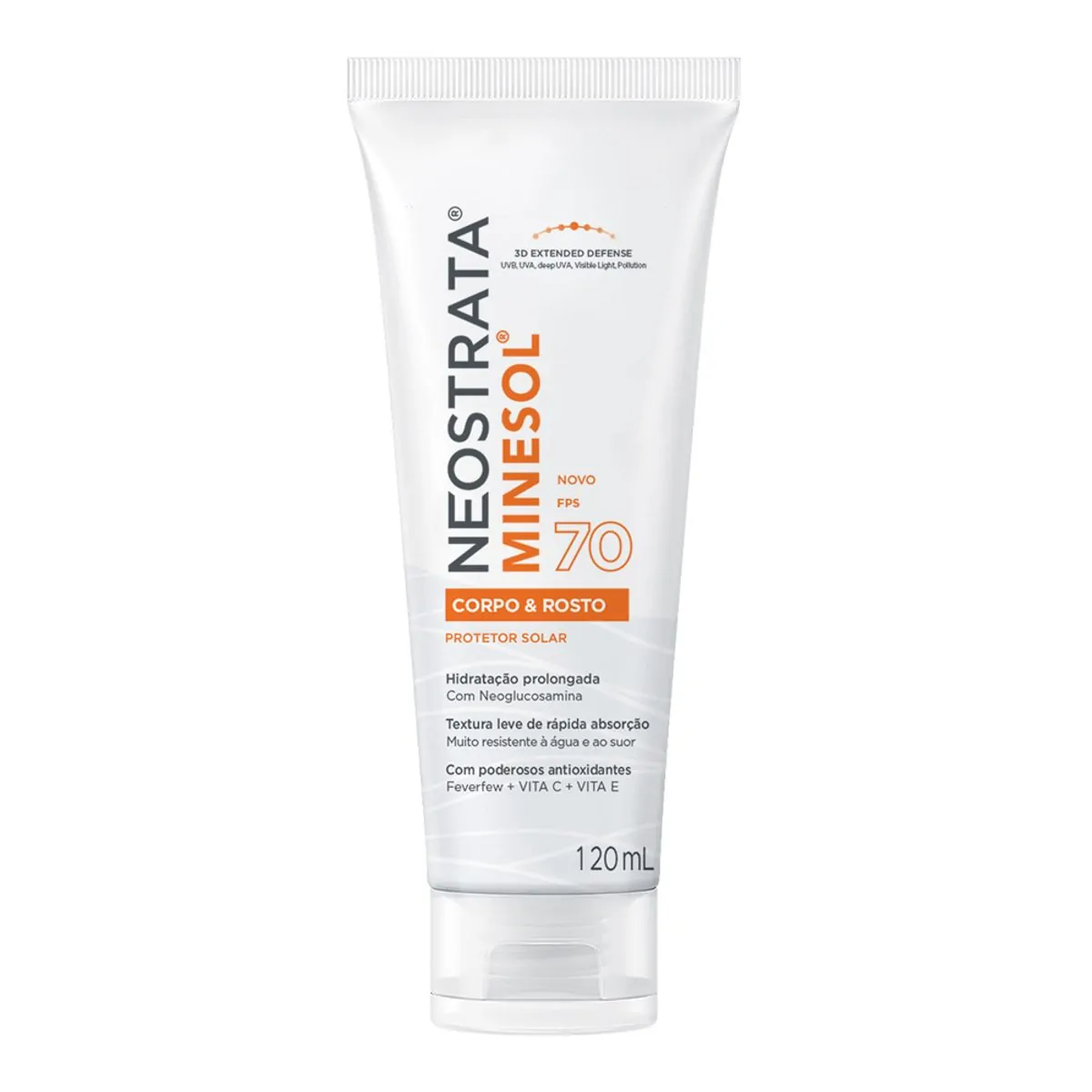 PROTETOR SOLAR NEUTROGENA MINESOL COR ROSA FPS70 120ML