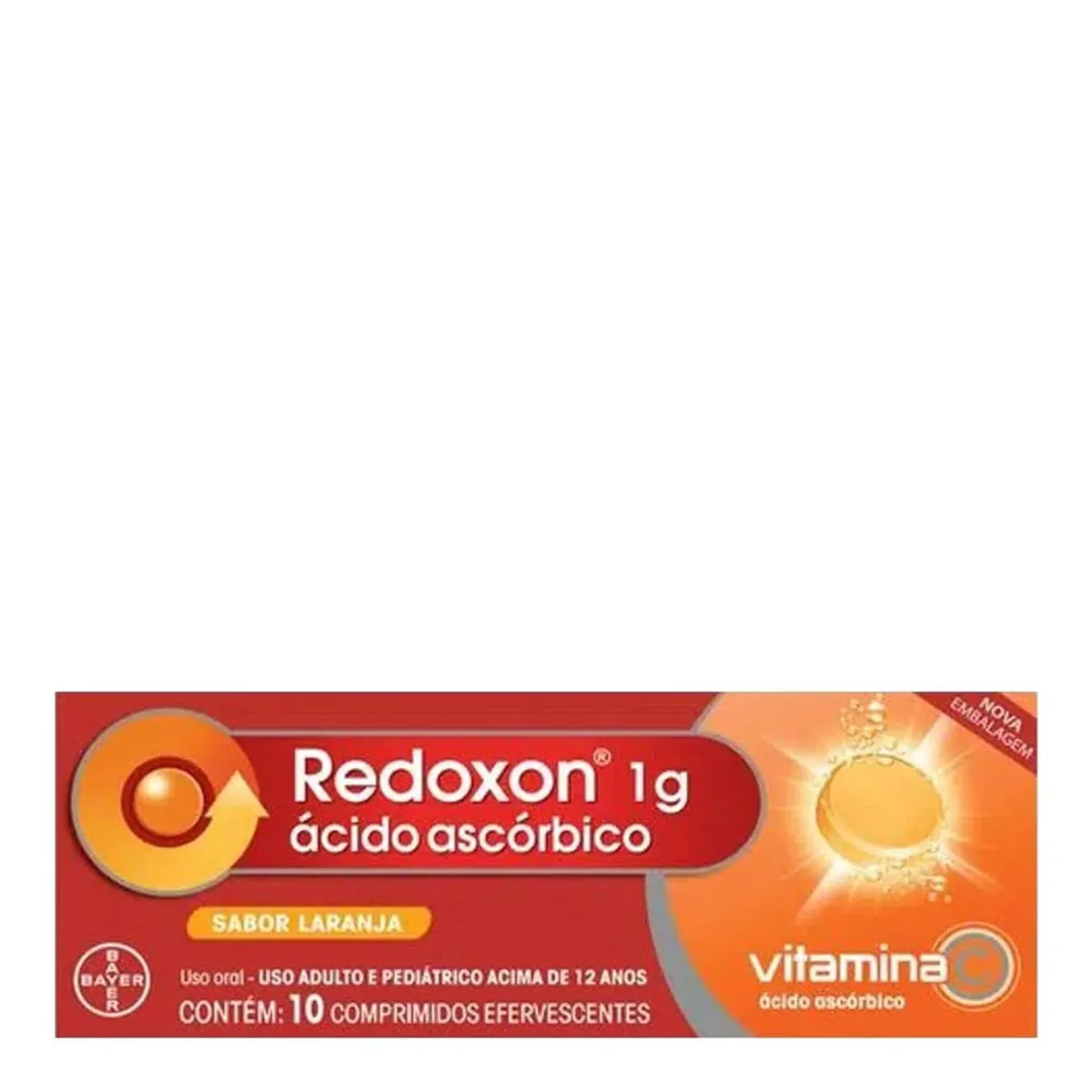 REDOXON 1G SABOR LARANJA COM 10 COMPRIMIDOS EFERVESCENTES