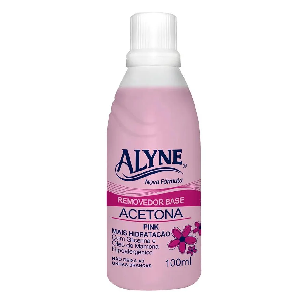 REMOVEDOR DE ESMALTE ALYNE COM ACETONA 100ML