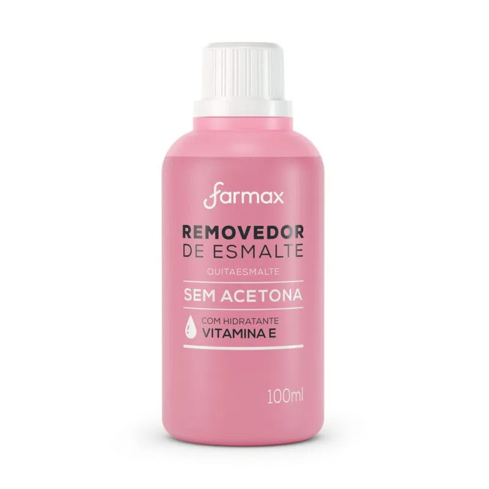 REMOVEDOR DE ESMALTE FARMAX SEM ACETONA COM VITAMINA 100ML