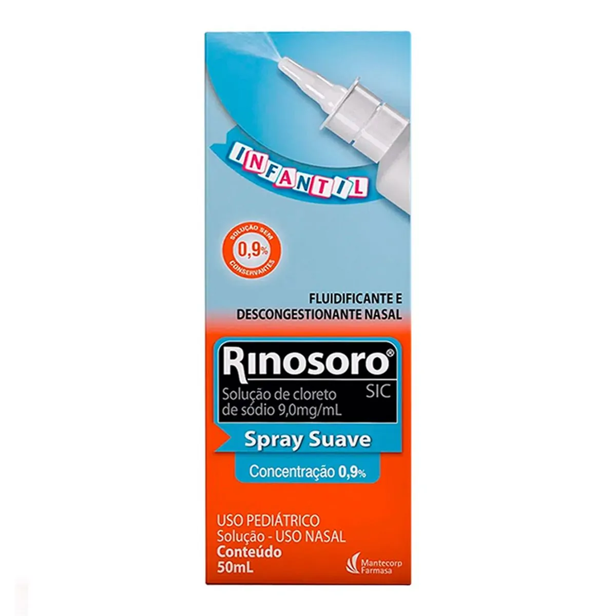RINOSORO 9MG SOLUCAO NASAL SPRAY INFANTIL 50ML