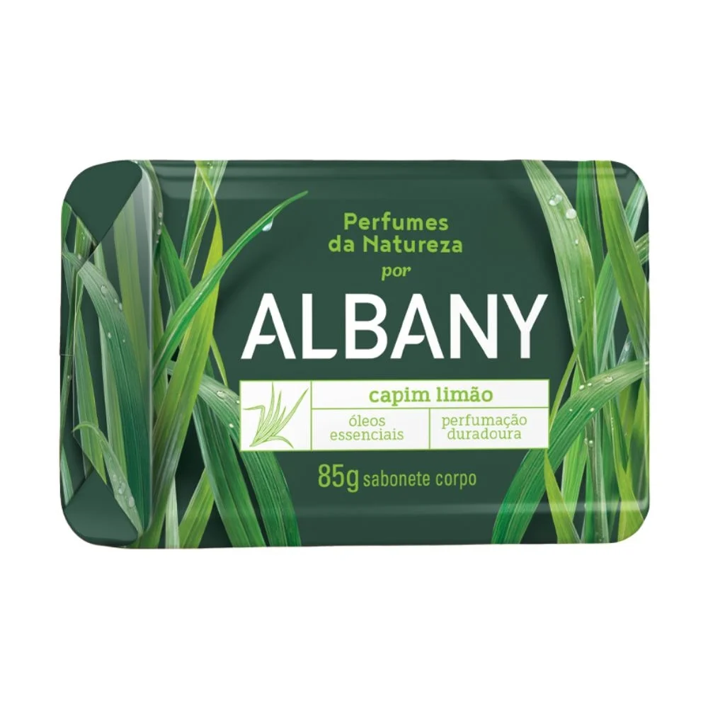 SABONETE ALBANY SUAVE CAPIM LIMAO 85G