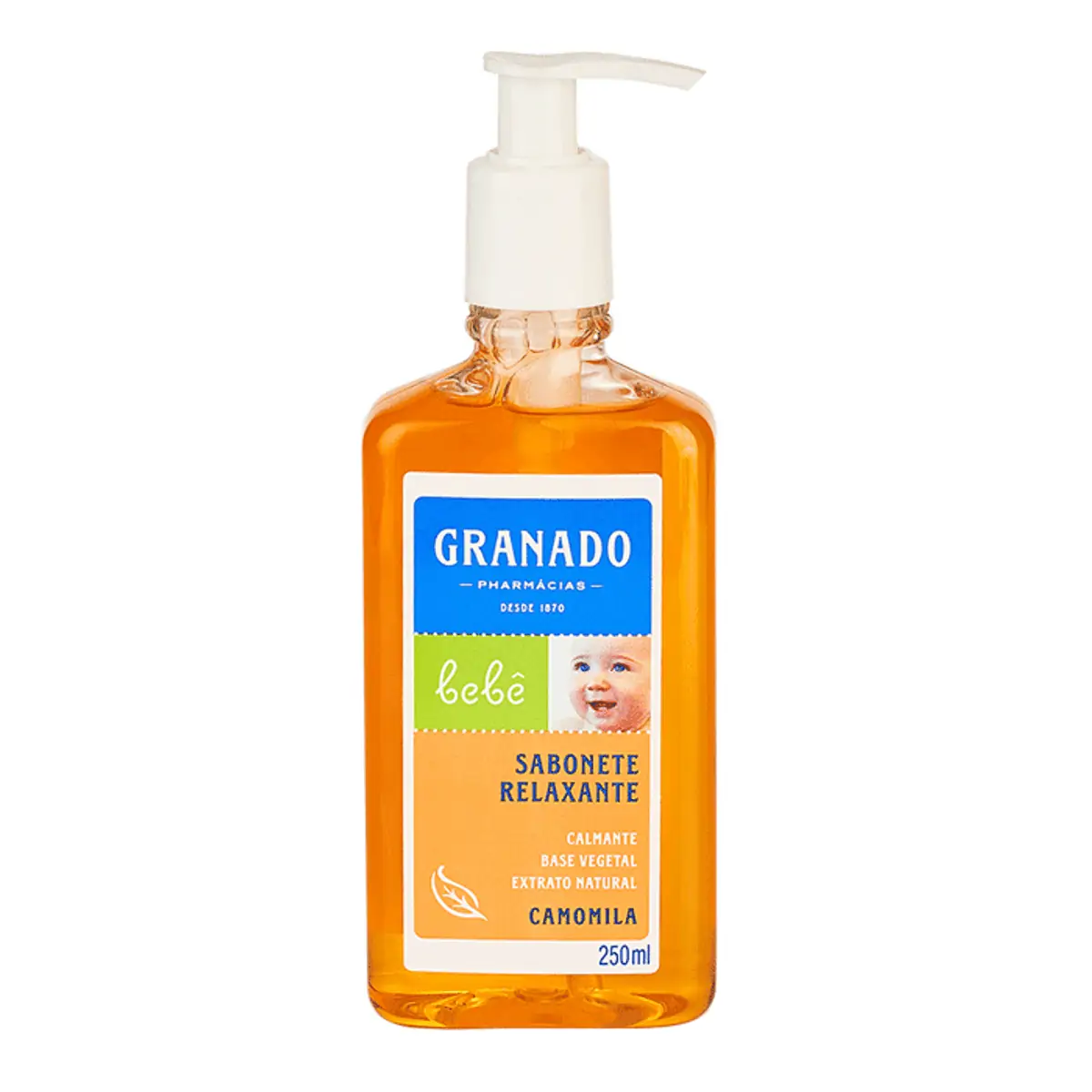 SABONETE DE GLICERINA BEBE GRANADO CAMOMILA 250ML