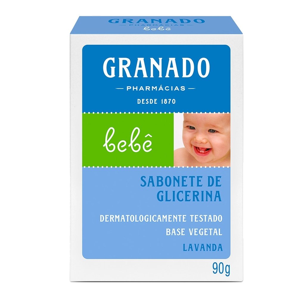 SABONETE DE GLICERINA GRANADO BEBE LAVANDA 90G