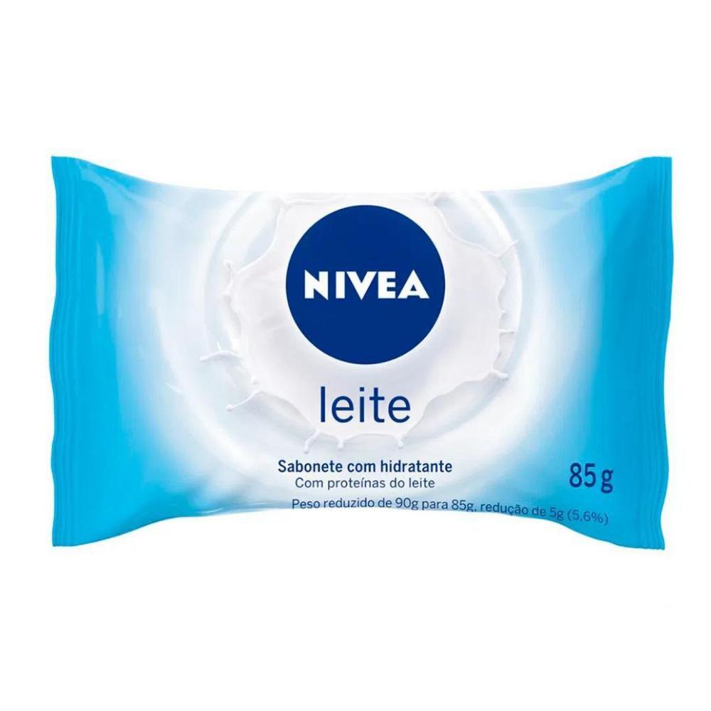 SABONETE EM BARRA HIDRATANTE NIVEA LEITE 85G