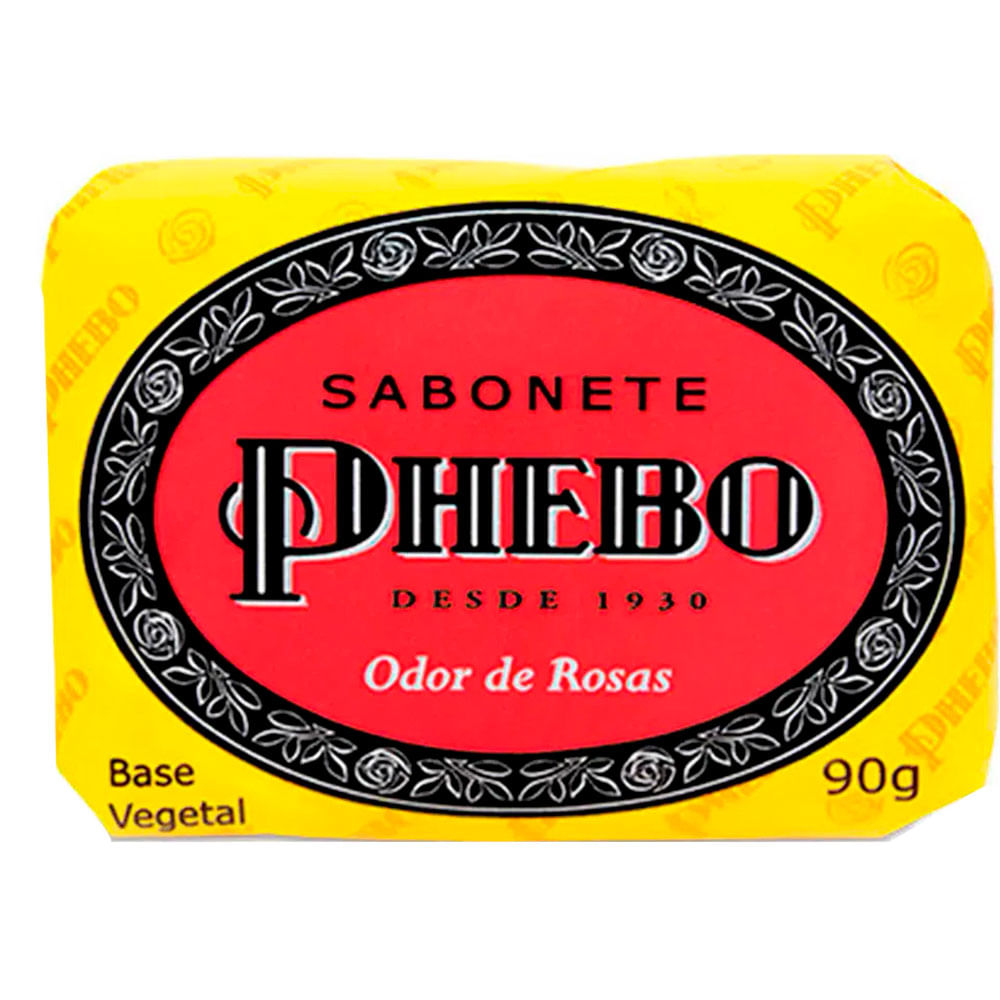 SABONETE EM BARRA PHEBO VEGETAL ODOR DE ROSAS 90G