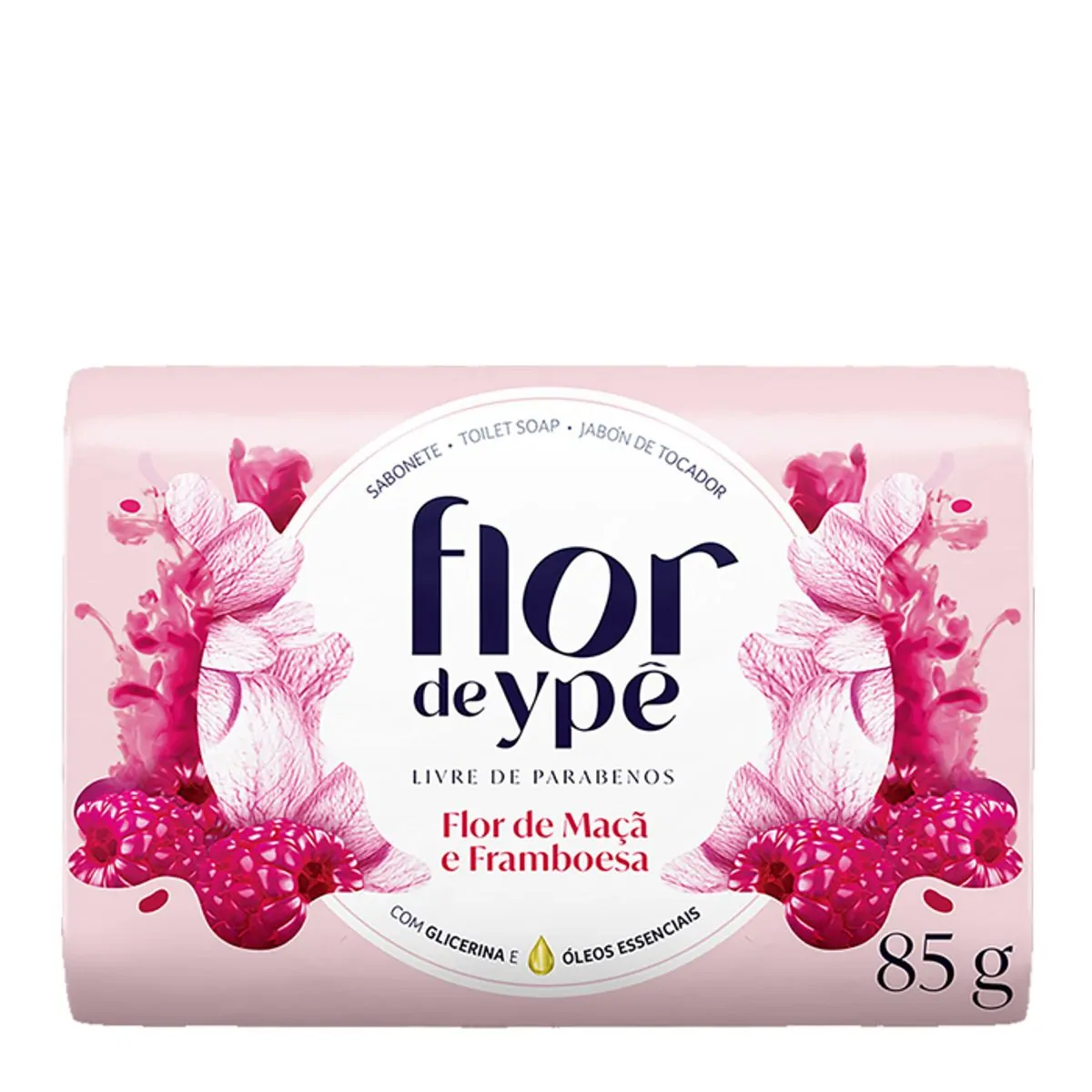 SABONETE FLOR DE YPE SUAVE FLOR DE MACA E FRAMBOESA 85G