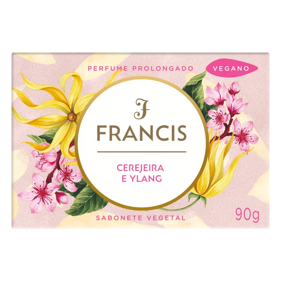SABONETE FRANCIS CEREJA E YLANG YLANG 90G