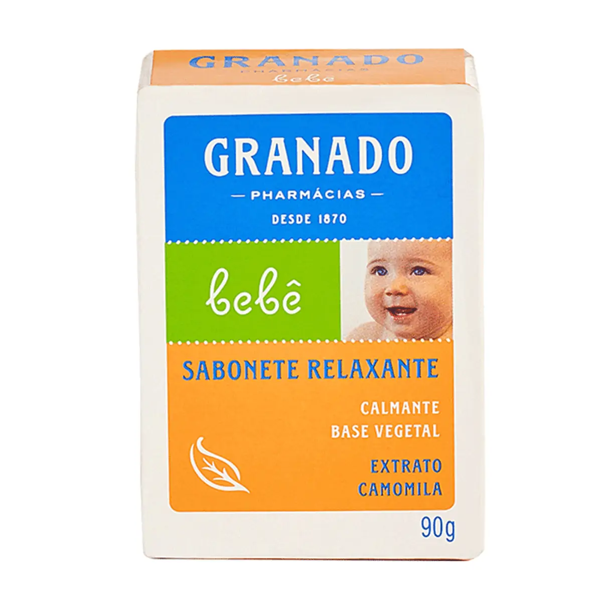 SABONETE INFANTIL GRANADO GLICERINA BEBE CAMOMILA 90G